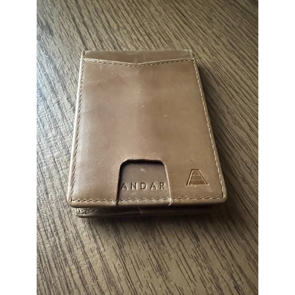 Andar “The Ranger” Full Grain Leather Mens Wallet Saddle Brown